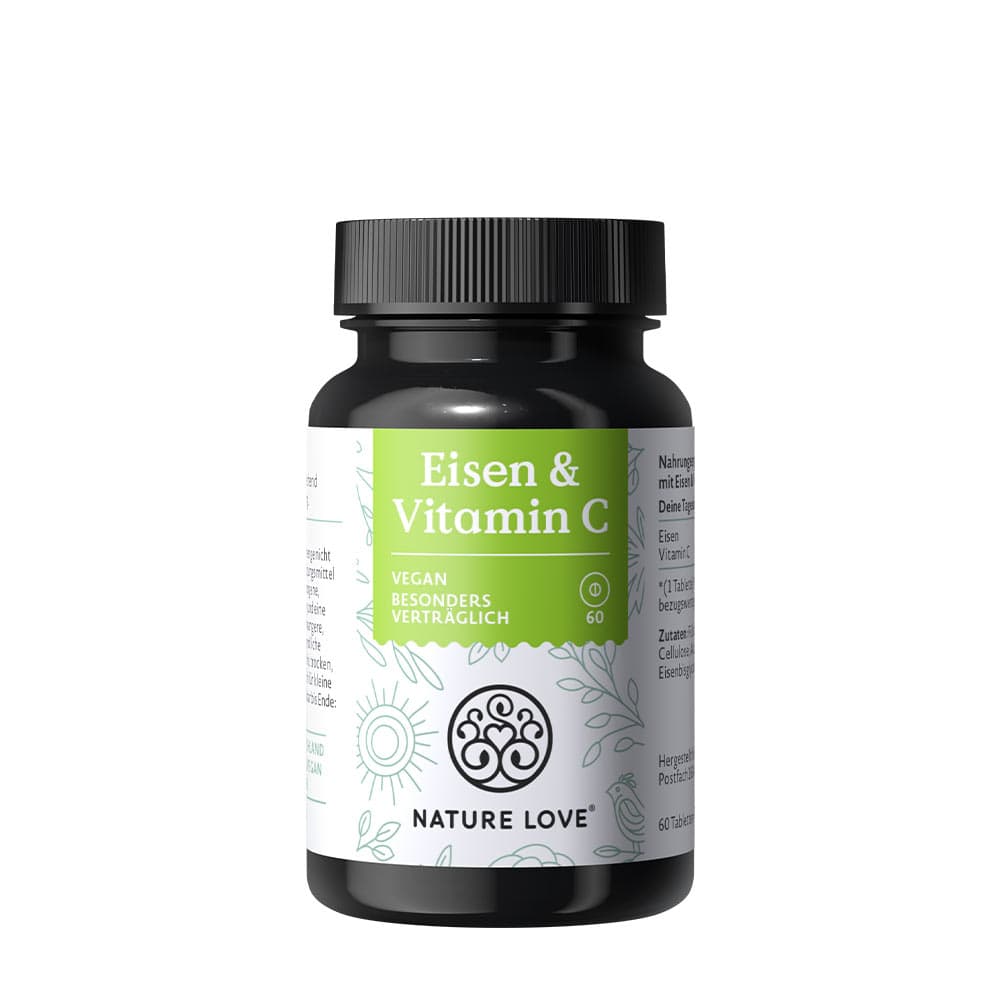 Nature Love - Iron & Vitamin C - 60 Tabs – Nature Love förpackning