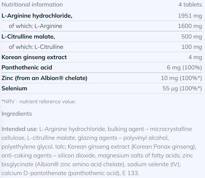 Olimp Labs - Erekton Fast - 8 Tabs