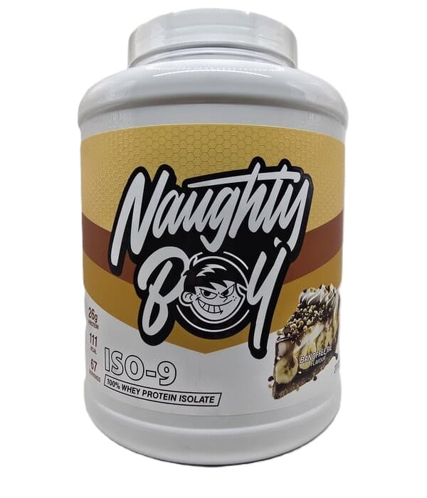 Naughty Boy - Iso-9, Banoffee Pie - 2010g – Naughty Boy förpackning