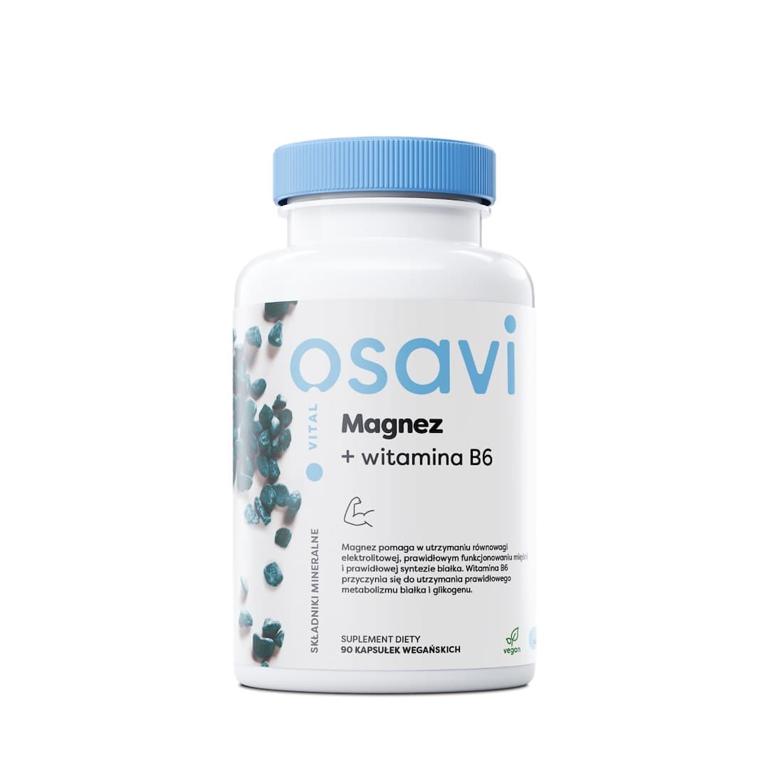Osavi - Magnesium + Vitamin B6 - 90 Caps – Osavi förpackning