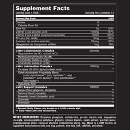 Universal Nutrition - Comprehensive Joint Care - 44 Day Supply - 44 packs