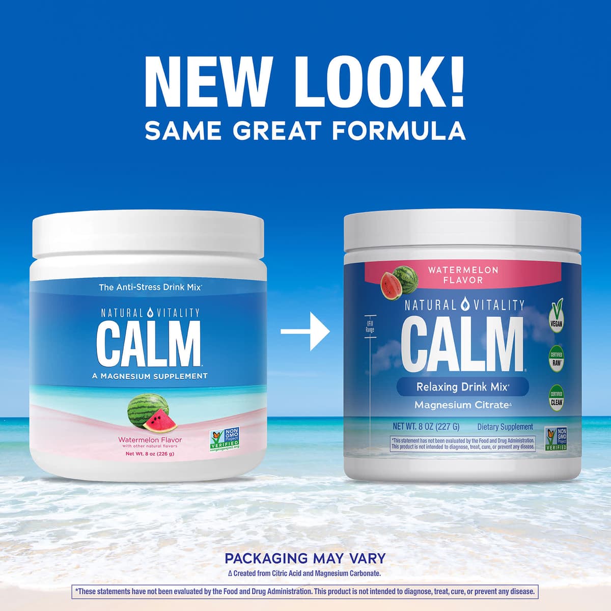 Natural Vitality - Calm Magnesium Powder (Watermelon - 227g)