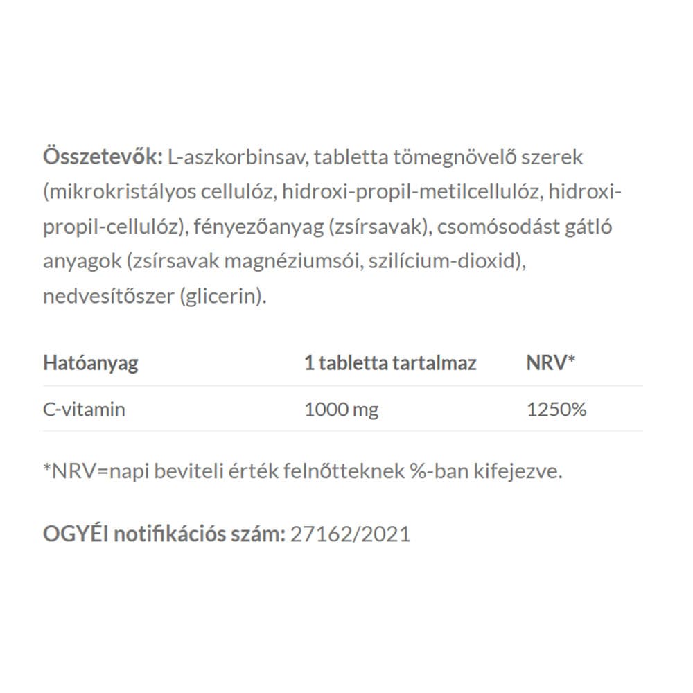 Jutavit - C-Vitamin Basic - 100 Db Filmtabletta (100 Tabs)
