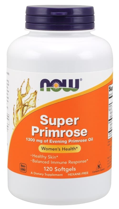 NOW Foods - Super Primrose 1300mg – NOW Foods packaging