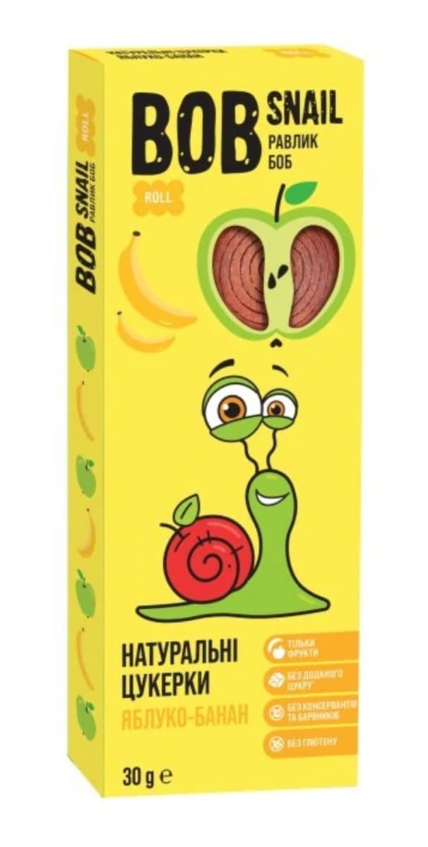 B.O.B SNAIL - Natural Candies - 30g – B.O.B SNAIL förpackning
