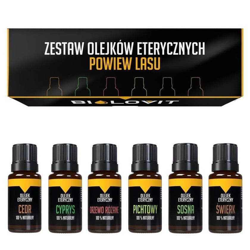 Bilovit - Essential Oils Set Forest Breeze - 6 x 10ml – BIOLOVIT förpackning