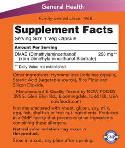 NOW Foods - Deanol - 100 Vcaps