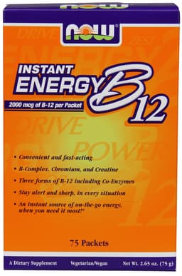 NOW Foods - Vitamin B-12 Instant Energy - 75 Sachets