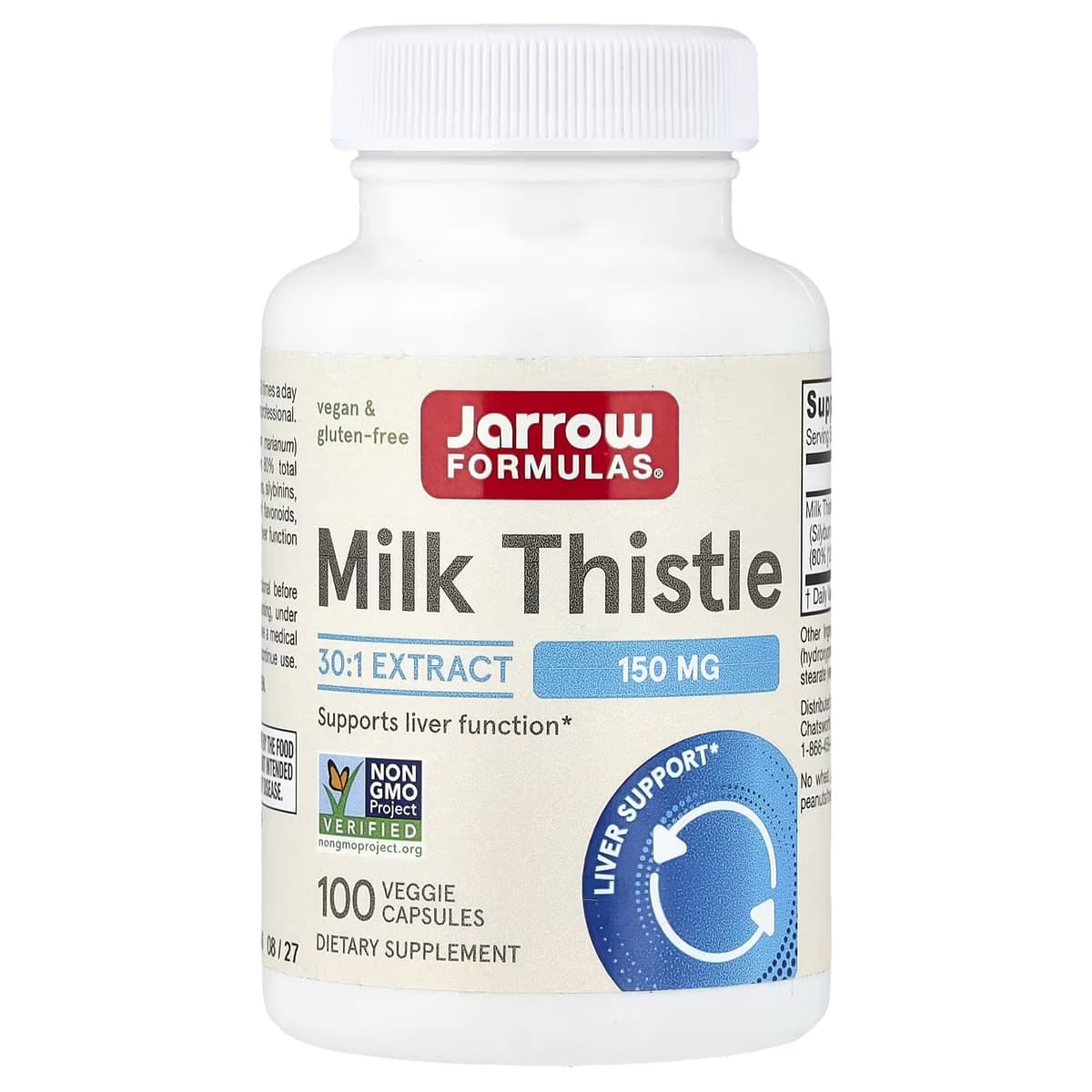 Jarrow Formulas - Milk Thistle 30:1 Extract - 100 Vcaps