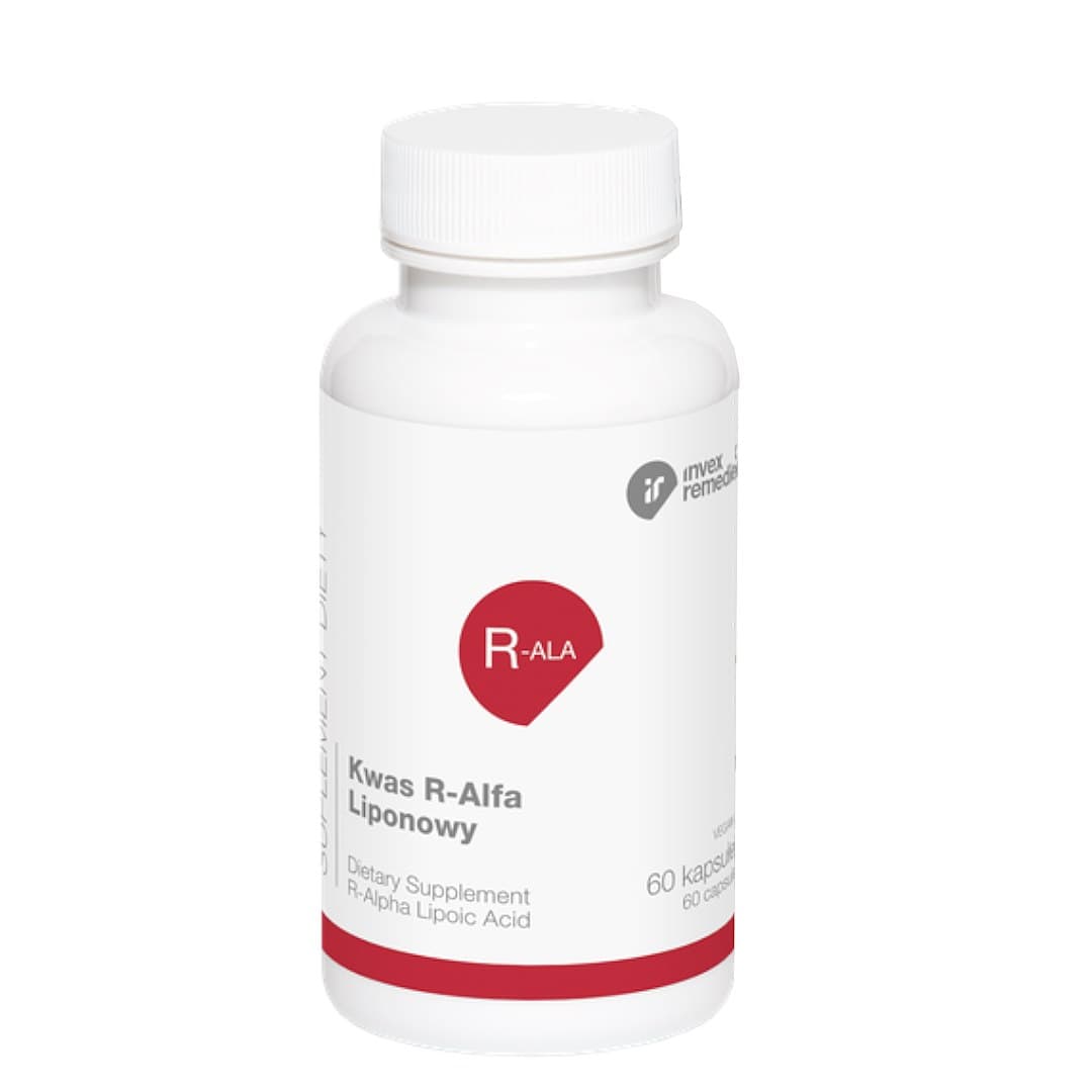 INVEX REMEDIES - R-Alpha Lipoic Acid - 60 Caps – INVEX REMEDIES förpackning