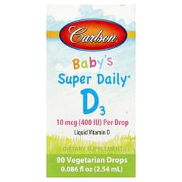Carlson Labs - Baby'S Super Daily D3, 400IU - 2.54ml