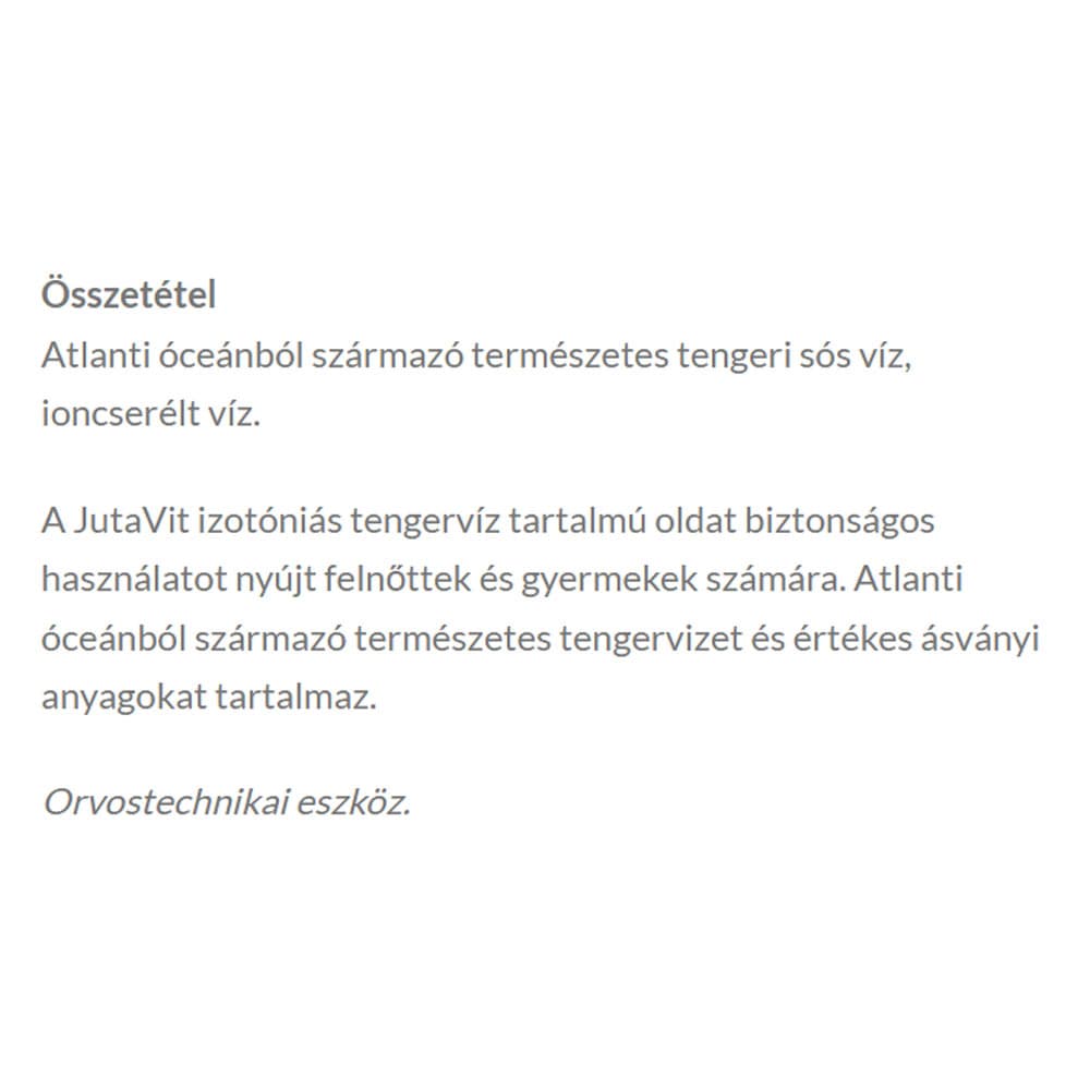 Jutavit - Isotonic Sea Water Baby Nasal Spray - 50ml