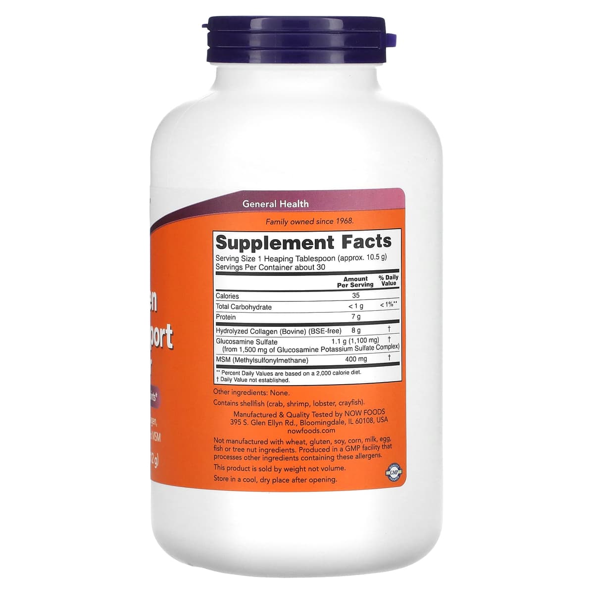 Now Foods - Kollagen Ledstøtte Pulver - 312g