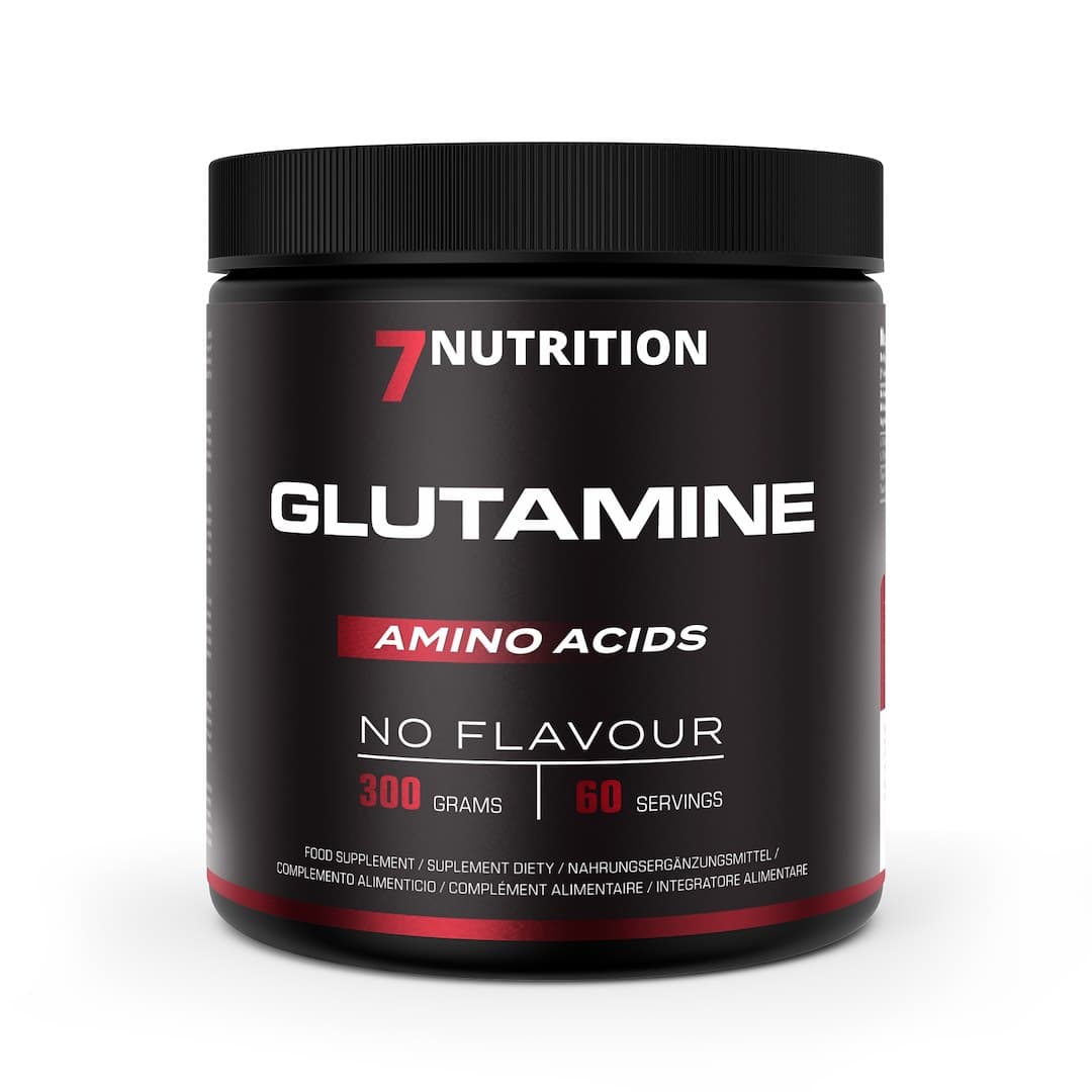 7 Nutrition - Glutamine (Unflavored - 300g) – 7 Nutrition förpackning