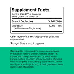 Vitamin360 - Magnesium Bisglycinate 200mg - 120 Vcaps