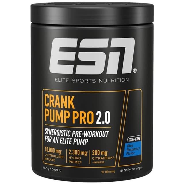 ESN (Elite Sports Nutrition) - Crank Pump Pro 2.0 - 450 g – ESN (Elite Sports Nutrition)