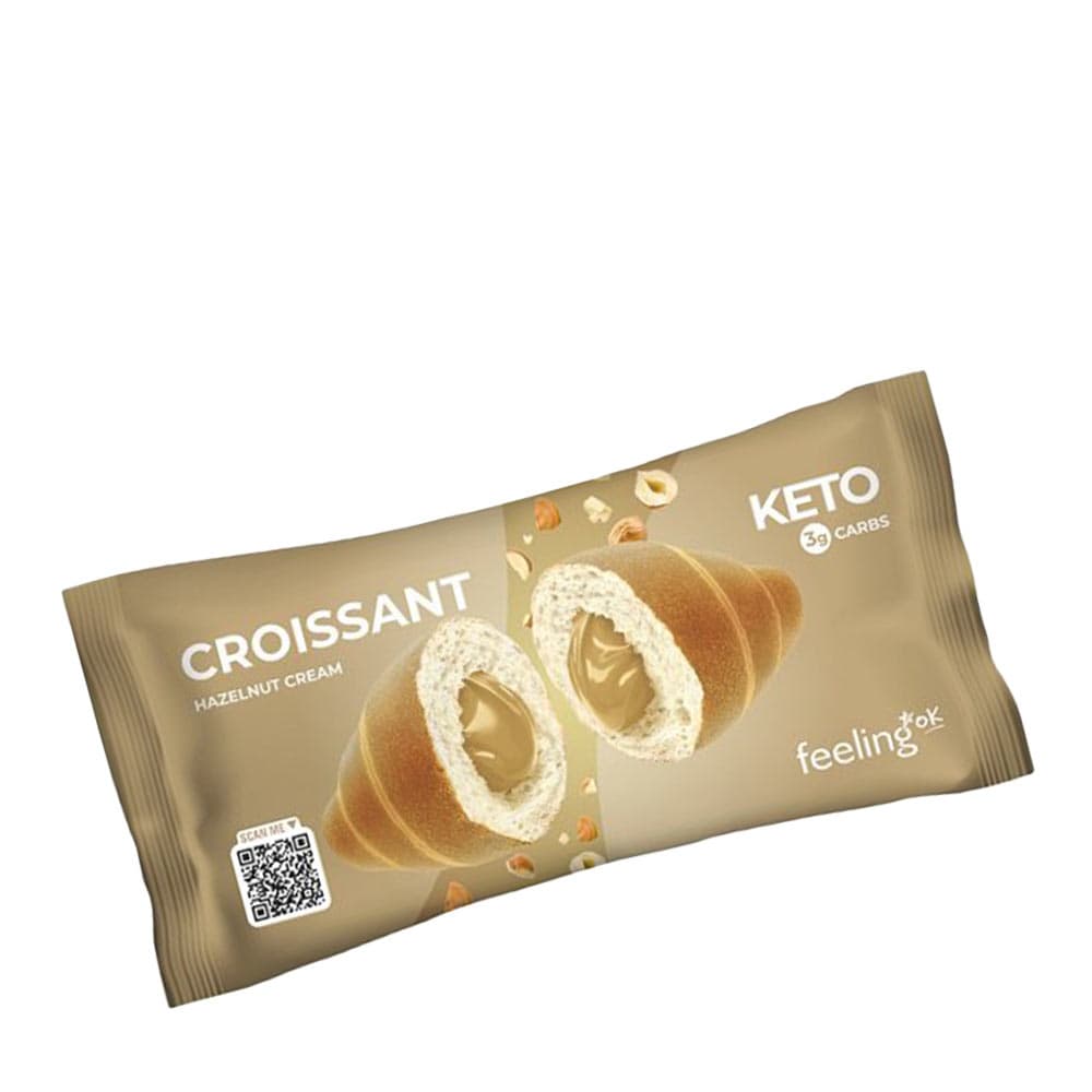 FeelingOK - Croissant Filled With Hazelnut Cream - 50g