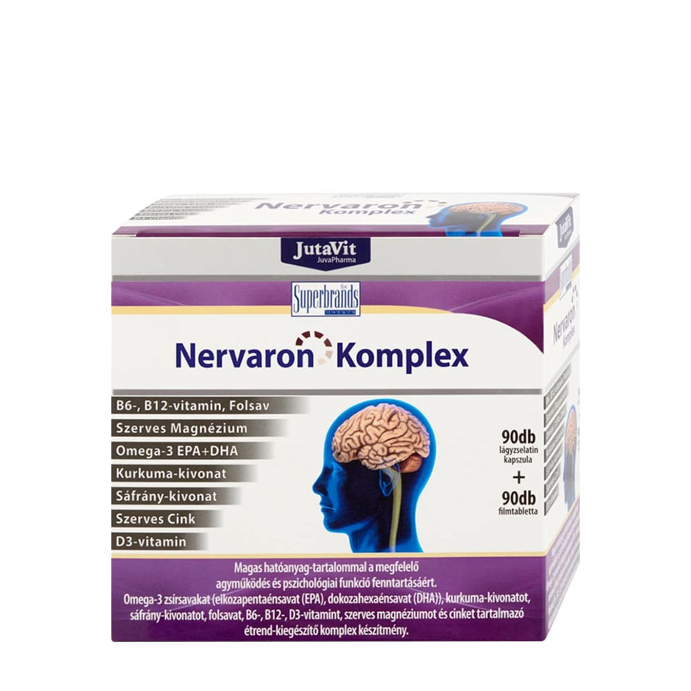 Jutavit - Nervaron Complex - 90 Caps + 90 Tabs – Jutavit förpackning