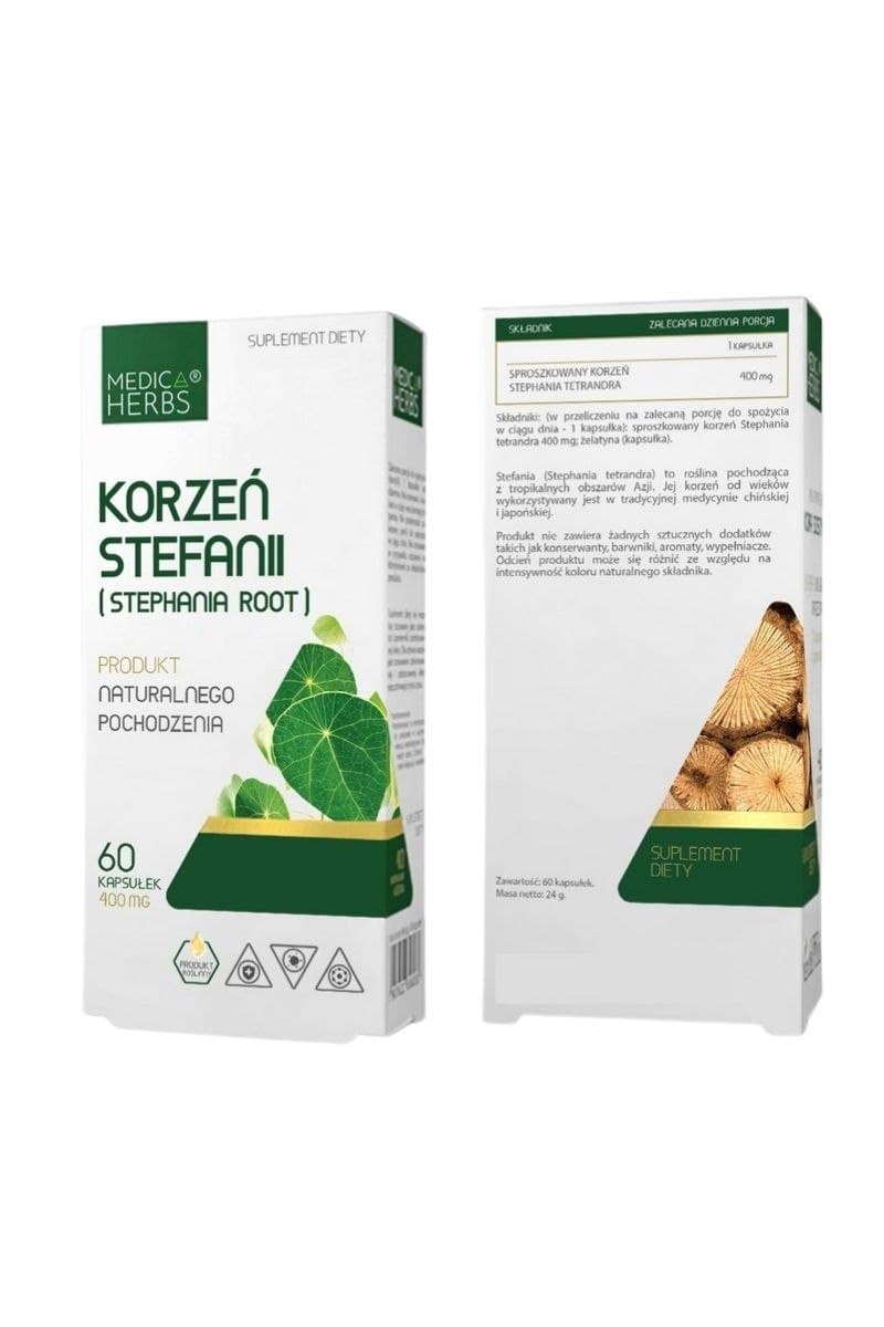 Medica Herbs - Stephania Root - 60 Caps – Medica Herbs förpackning