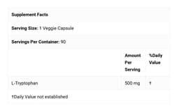 Doctor's Best - L-Tryptophan - 90 Veggie Caps