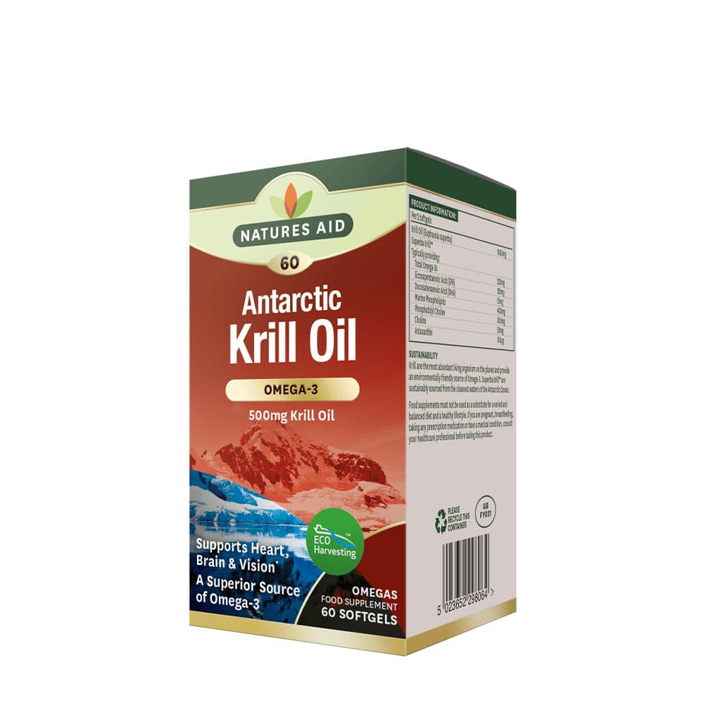 Natures Aid - Antarctic Krill Oil - 60 Sgels