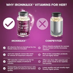 Ironmaxx - Vitamin til kvinder - 150 kapsler