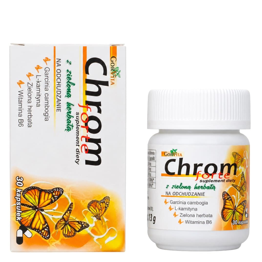 Gorvita - Chrom Forte with green te - 30 Caps – Gorvita förpackning