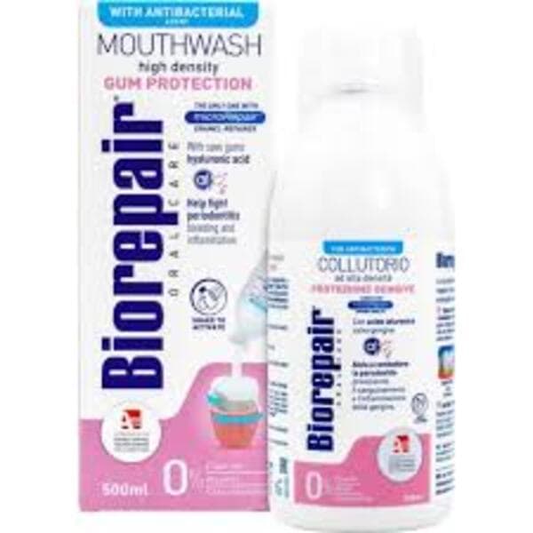 Biorepair - Mouthwash High Density Gum Protection - 500ml – Biorepair förpackning