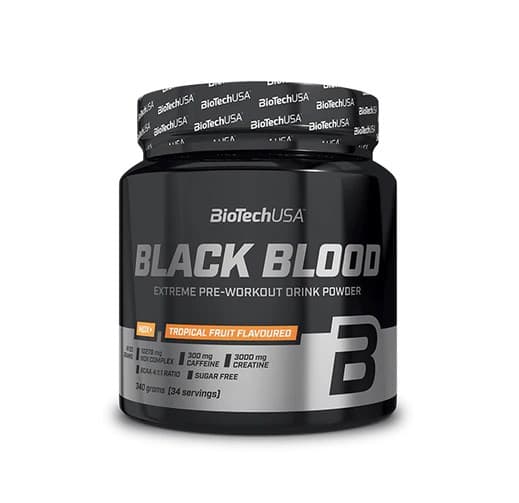 BioTechUSA - Black Blood - Pre-Workout Booster Tropical Fruit - 330g