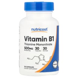 Nutricost - Vitamin B1 Thiamine - 30 Caps