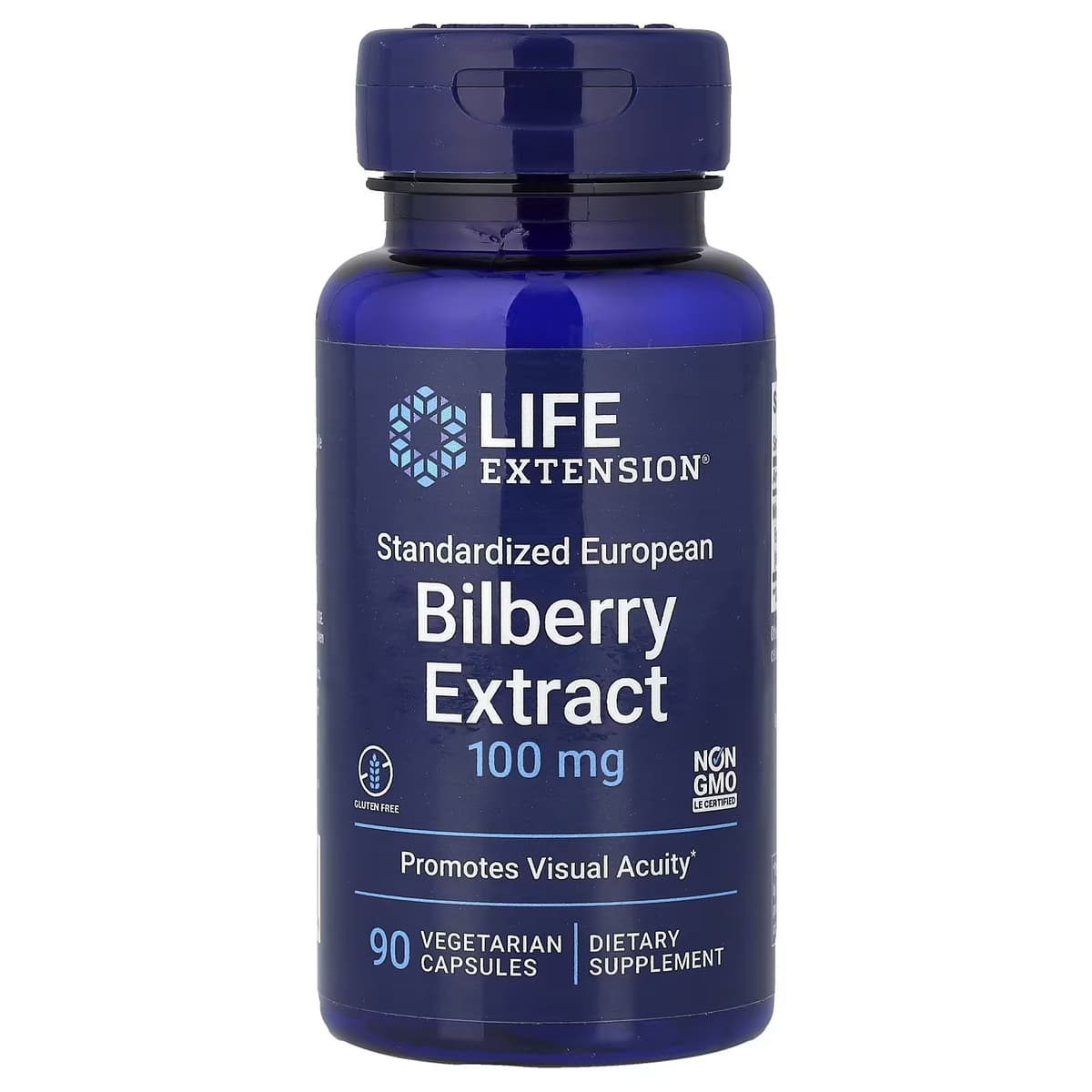Life Extension - Standardiseret europæisk blåbær ekstrakt - 90 Vcaps