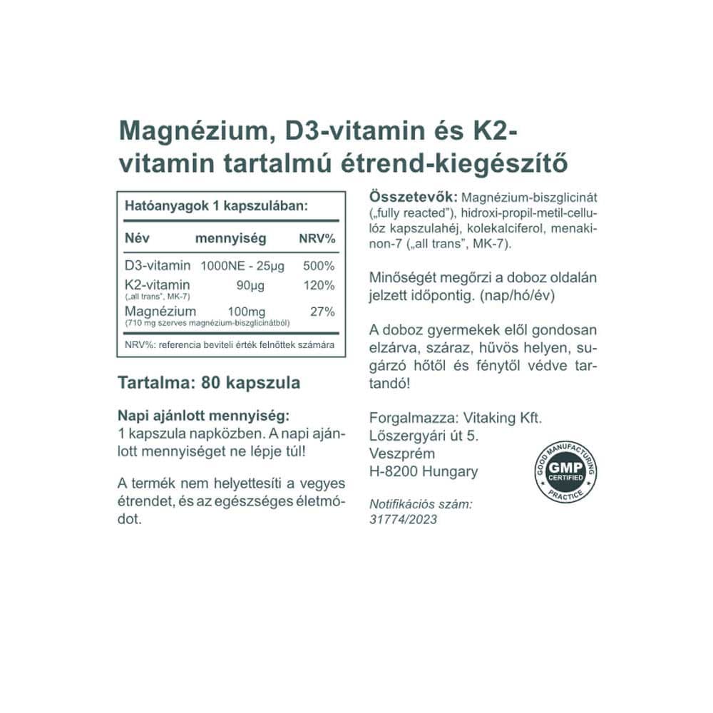 Vitaking 365 Monivitamiini Teini Pakkaus - 80 Kapselia