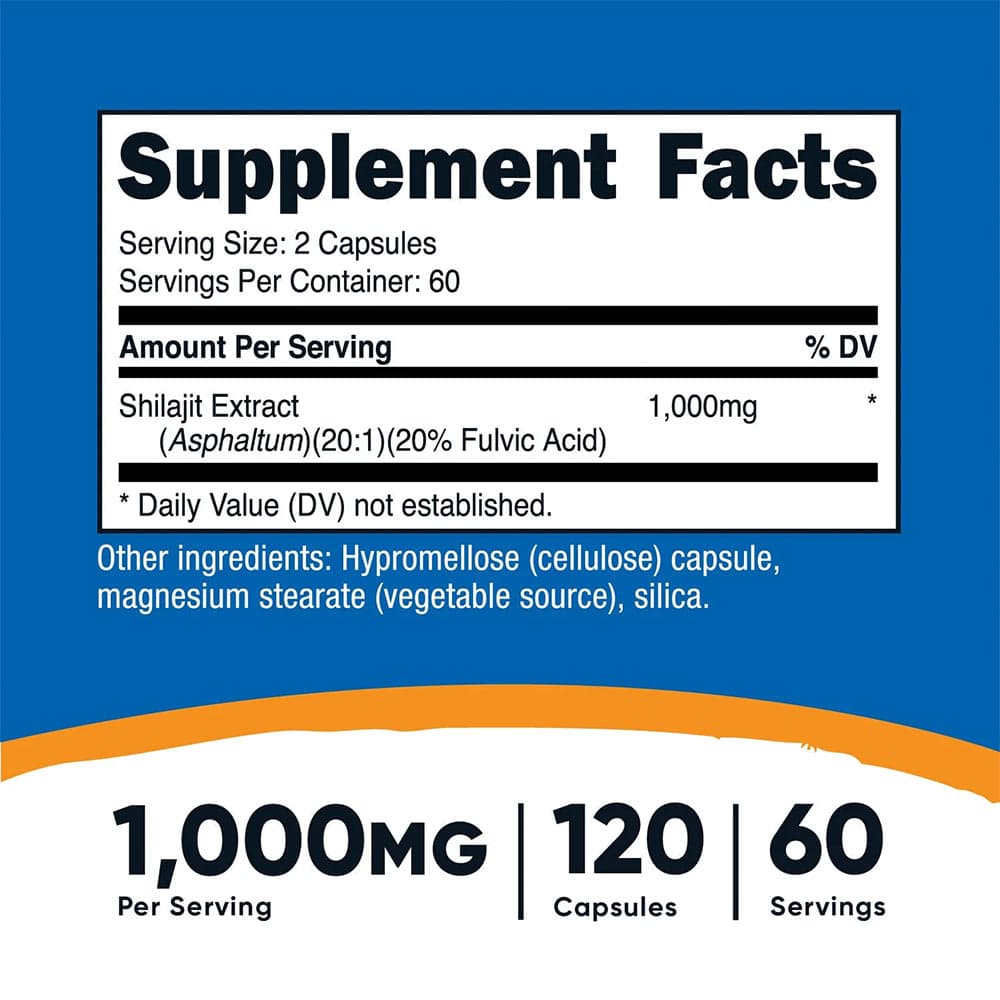 Nutricost - Shilajit - 120 Caps