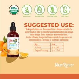 MaryRuth's - Organic Vitamin C Liquid Drops - Orange - 120ml