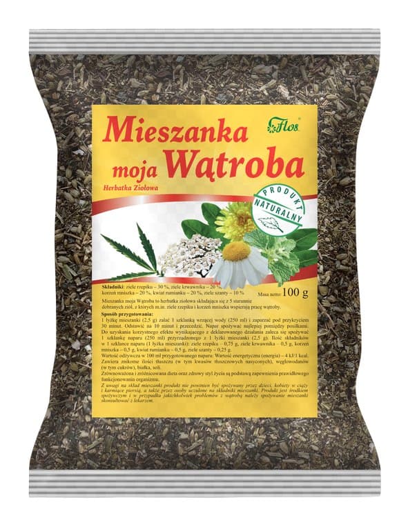 Flos - My Liver Blend - 100g – Flos förpackning