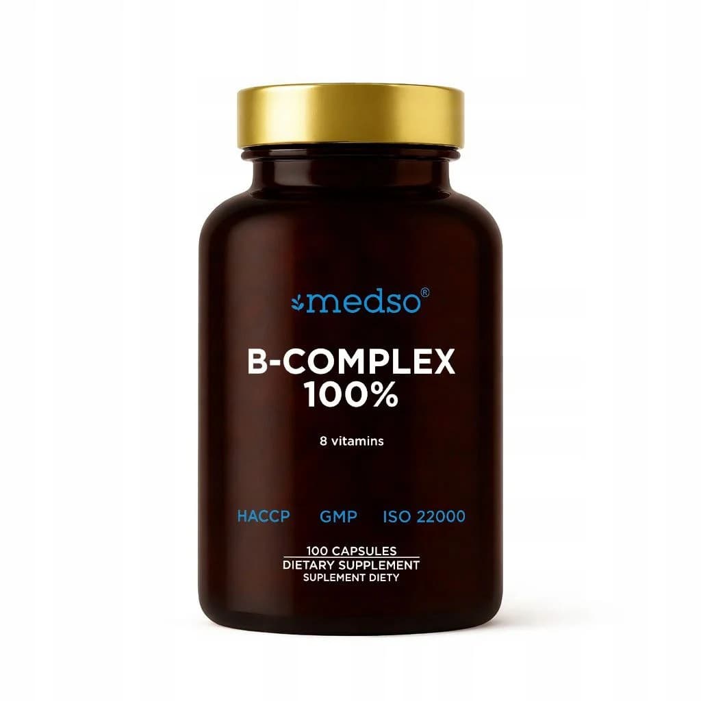 Medso - B-Complex 100% - 100 caps – Medso förpackning