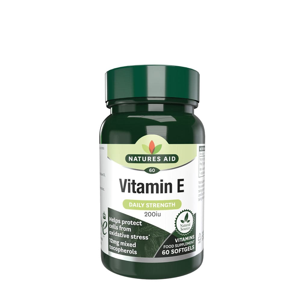 Natures Aid - Vitamin E - 60 Sgels