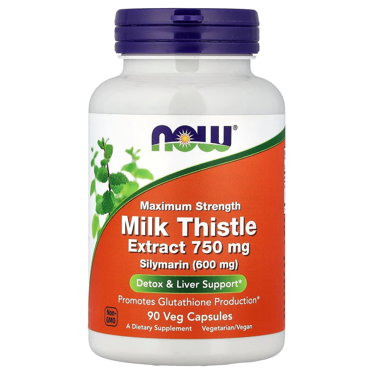 NOW Foods - Milk Thistle Extract - 750mg Maximum Strength - 90 Vcaps