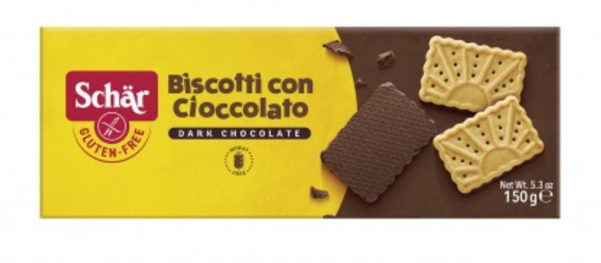 Schär - Biscotti con Cioccolato - 150g – Schär förpackning