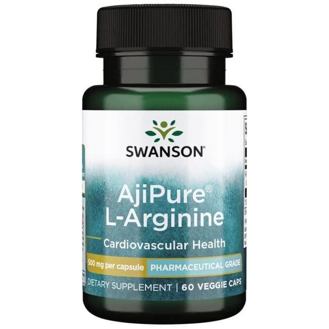 Swanson - L-Arginine, 500mg - 60 Vcaps – Swanson förpackning