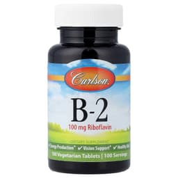 Carlson Labs - Vitamin B-2, 100mg - 100 Vtabs