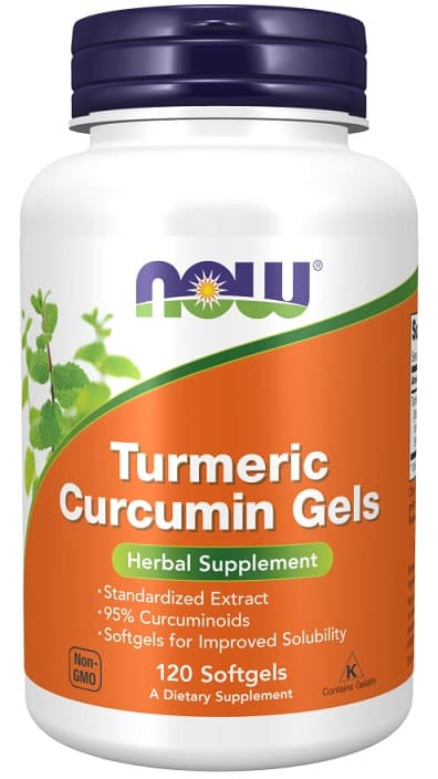 Now Foods - Turmeric Curcumin - 120 Sgels – NOW Foods förpackning