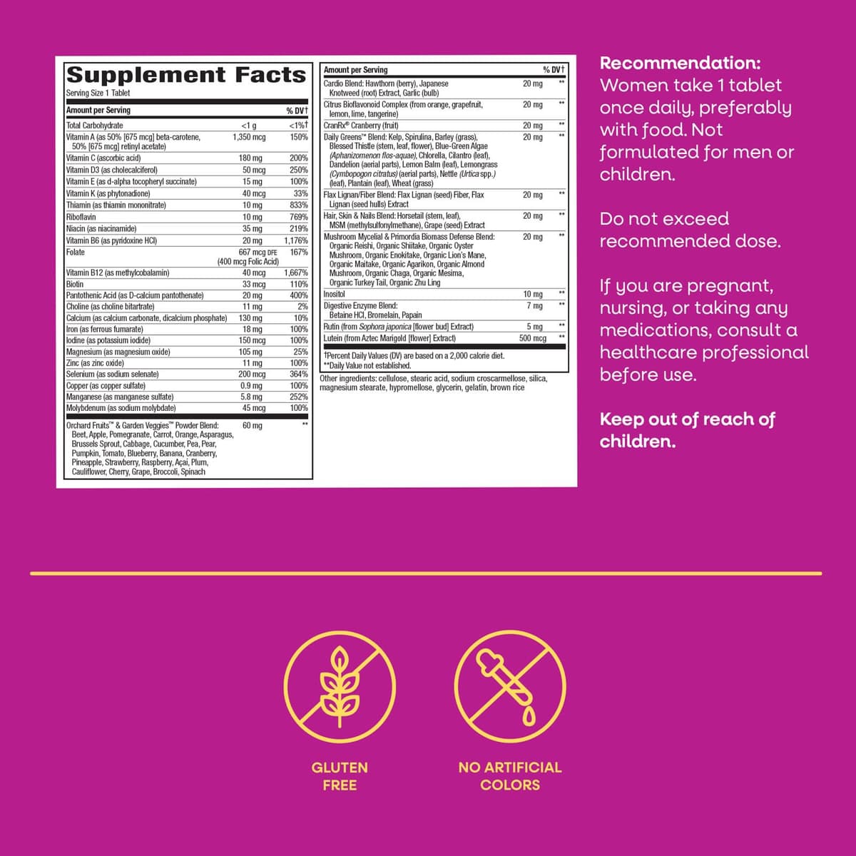 Nature'S Way - Alive! Women'S Ultra Multivitamin - 60 Tabs