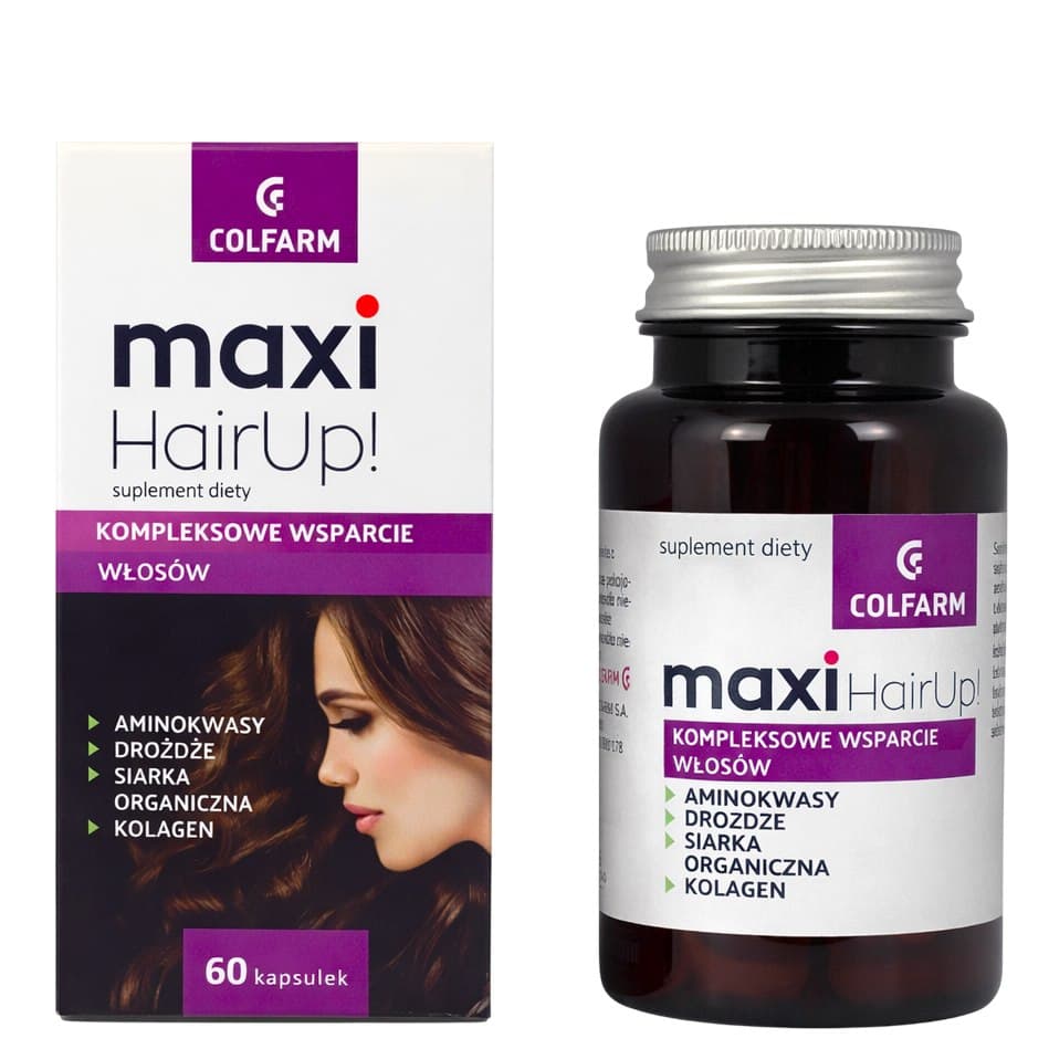 Colfarm - Maxi HairUp! - 60 capsules – Colfarm förpackning