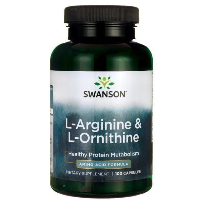 Swanson - L-Arginine & L-Ornithine - 100 Caps – Swanson förpackning