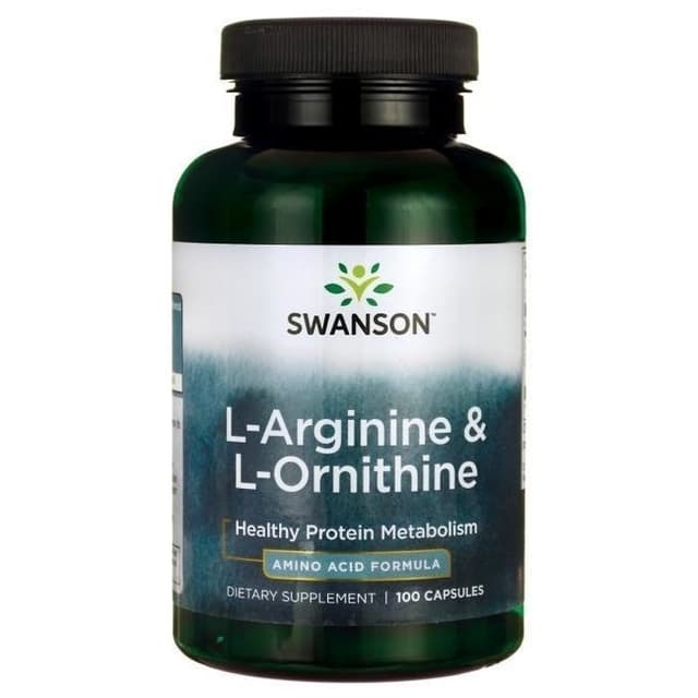 Swanson - L-Arginine & L-Ornithine - 100 Caps – Swanson
