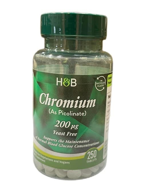 Holland & Barrett (H&B) - Chromium Picolinate - 250 Tabs