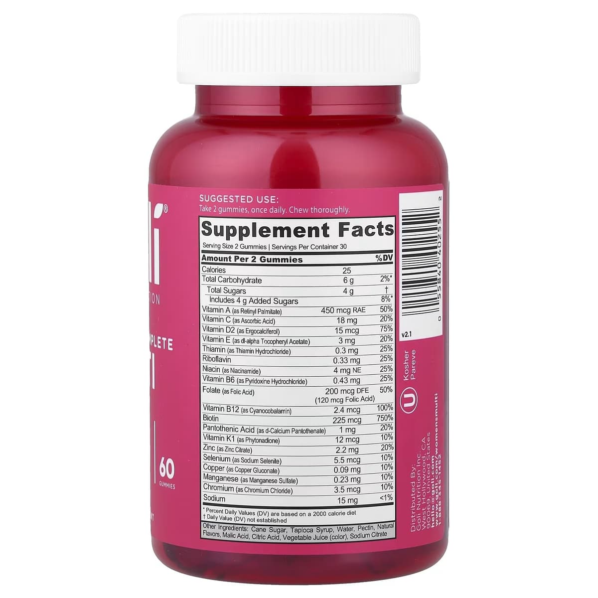 Goli Nutrition - Women's Complete Multi - 60 Gummies
