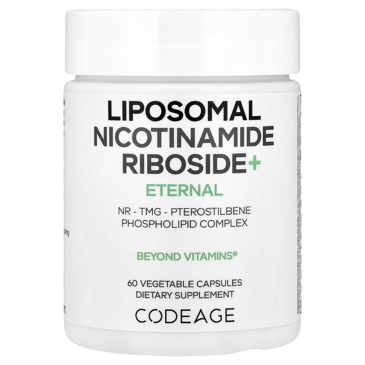 Codeage Liposomaalinen Nikotinamidi Ribosidi - 60 Vcaps - 60 Kasvipohjaista Kapselia