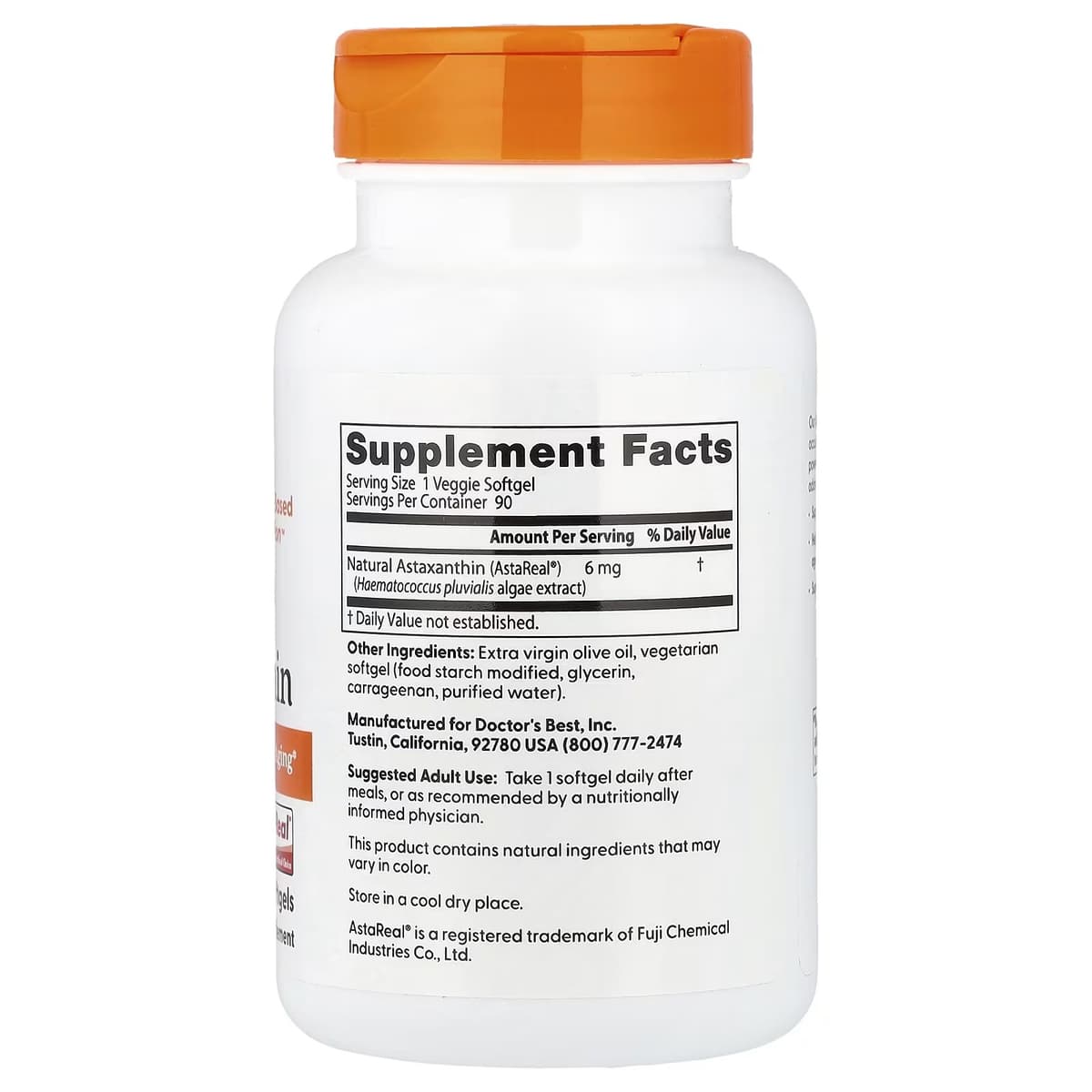 Doctor's Best - Astaxanthin with AstaReal